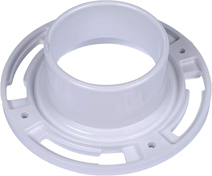 Oatey 3 in. or 4 in. PVC Closet Flange with Plastic Ring without Test Cap, White
