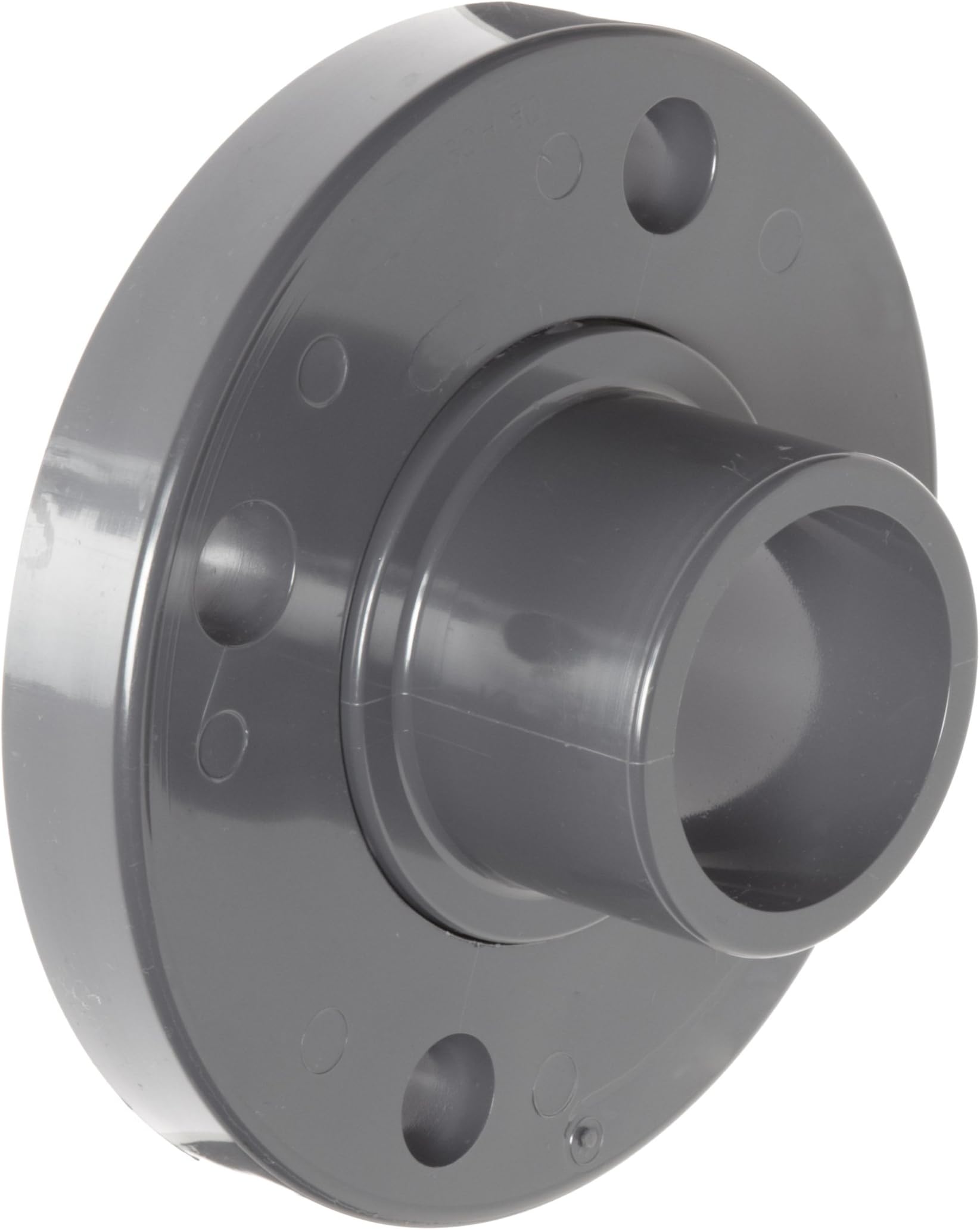 Spears 856 Series PVC Pipe Fitting, Van Stone Flange, Class 150, Schedule 80, 1-1/2" Spigot