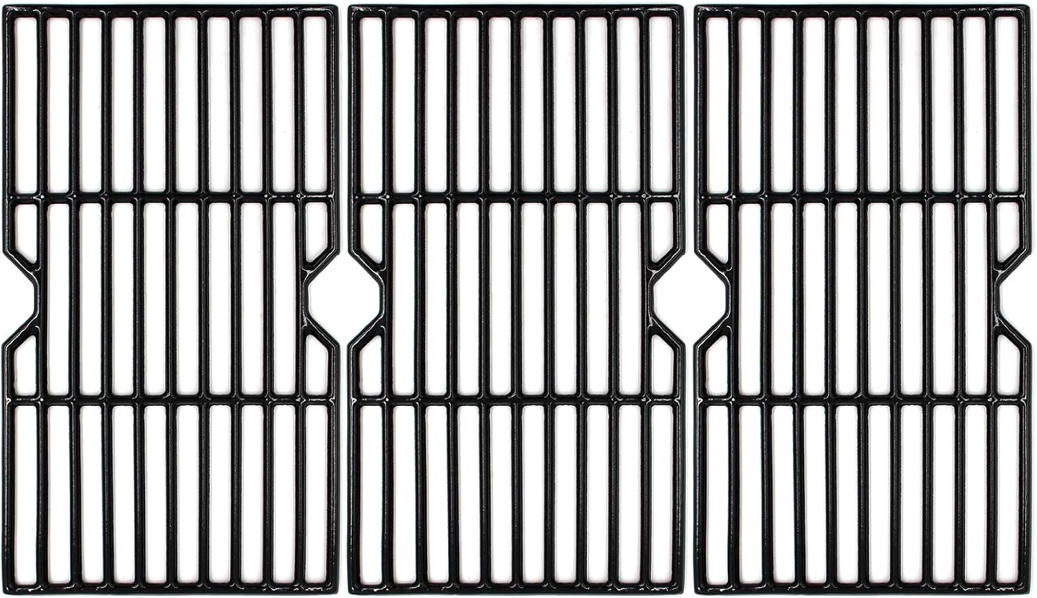 Hongso 16 15/16" Porcelain Coated Cast Iron Grill Grates Replacement for Charbroil advantage 4 burner 463343819 463344015 463344116, Charbroil 3 burner 463343015 463335115 463370015 Models