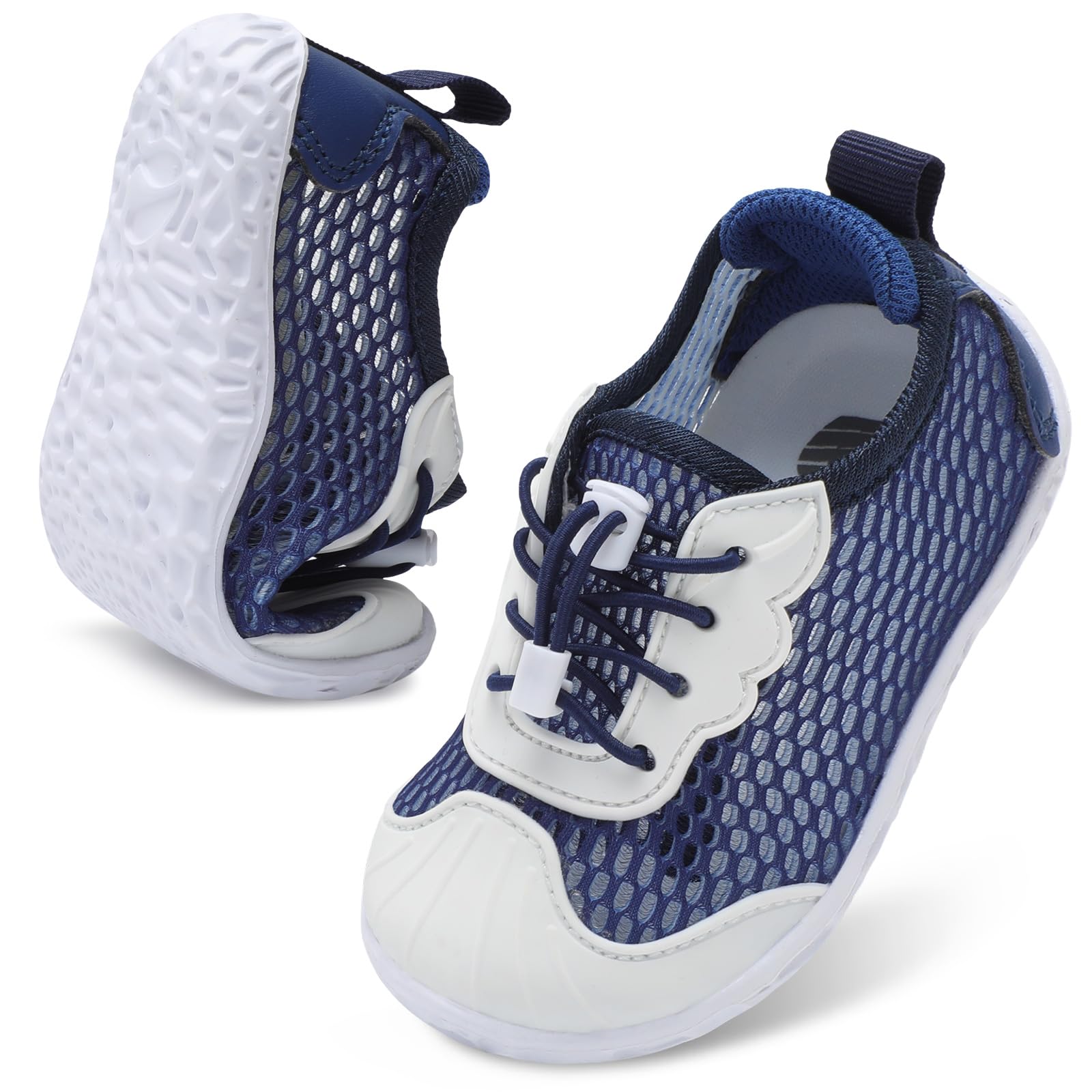 Barerun Toddler Water Shoes Barefoot Kids Water Shoes Boys Girls Aqua Socks Quick-Dry Breathable Toddler Sandals Slip on Indoor Outdoor Walking Shoes