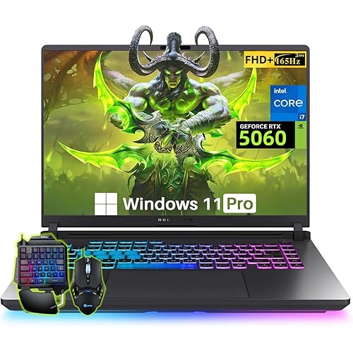 ASUS ROG Strix G16 Gaming Laptop, Intel i7-14650HX(Up to 5.2GHz), NVIDIA RTX 5060, 16" FHD+ 165Hz 3ms ROG Nebula Display, WiFi 7, Hires Audio, 64 GB DDR5, 1 TB SSD Gen 4, Windows 11 Pro