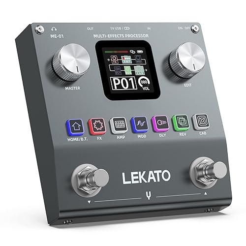 LEKATO Multi Effects Guitar Pedal, Electric Guitar Effects Pedal, Pocket