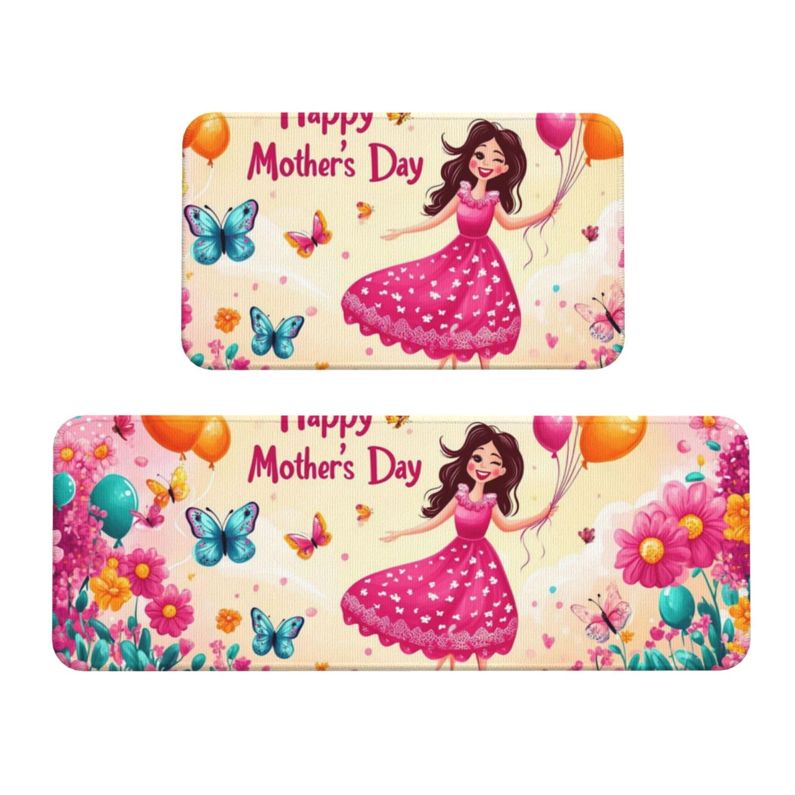 Tapetes de cocina para el suelo antideslizantes juego de 2 alfombras decorativas