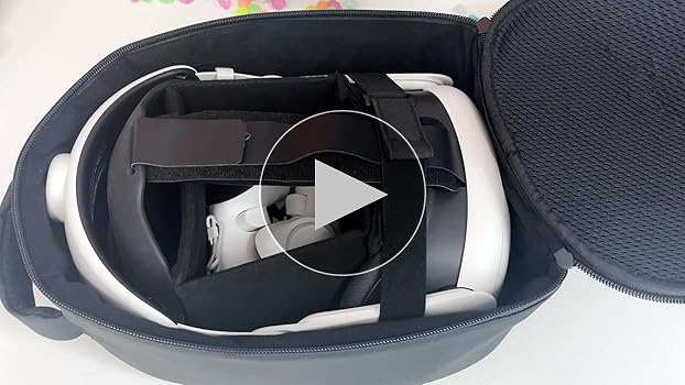 Amazon.com: ZYBER Hard Carrying Case for Meta Quest 2, Black