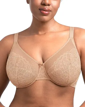  Minimizer Bras for Women Enchante Lace Underwire Bra for Heavy Breast