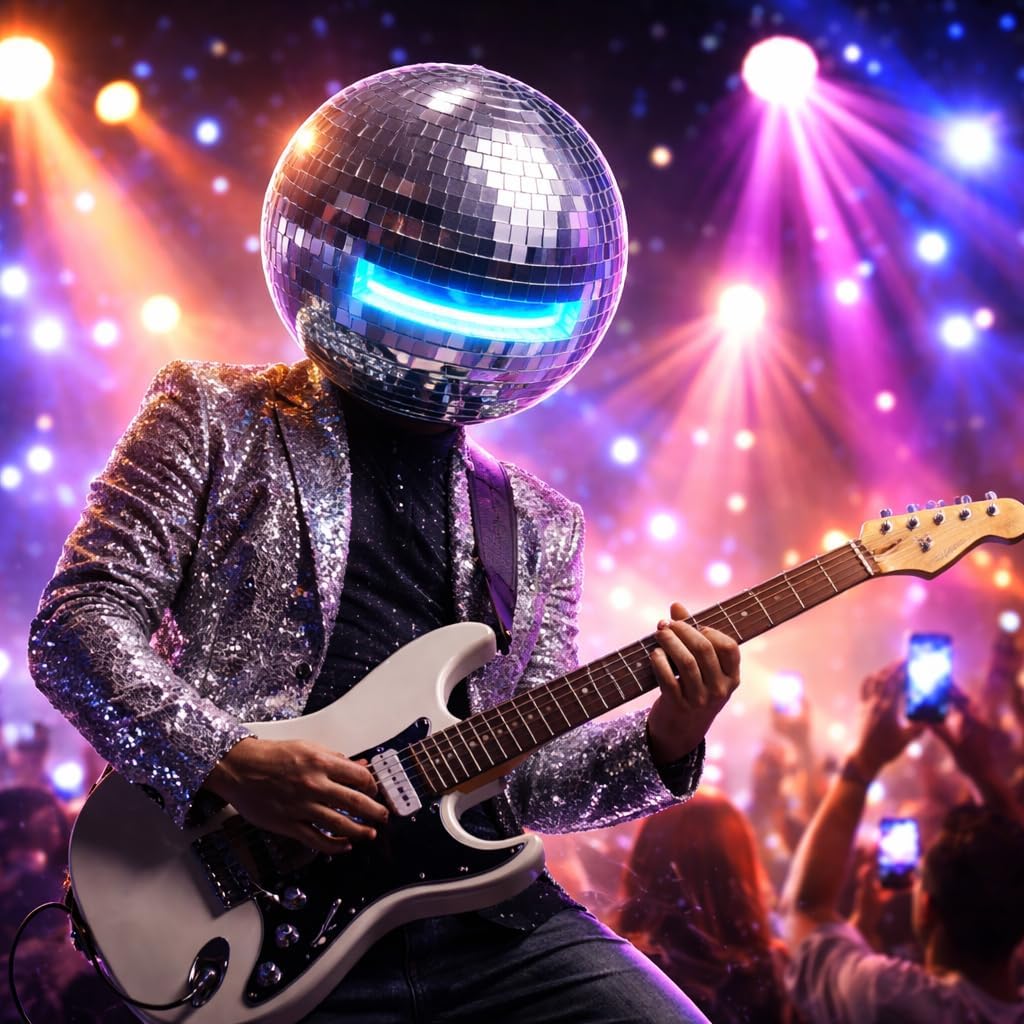 Disco Ball Helmet with Reflective Mirror Glass, Handmade Breathable Disco Helmet Costume Hat for Men Women, Sparkly Party Headwear for DJ Club Bar, Halloween, Festivals (15.7 inches)