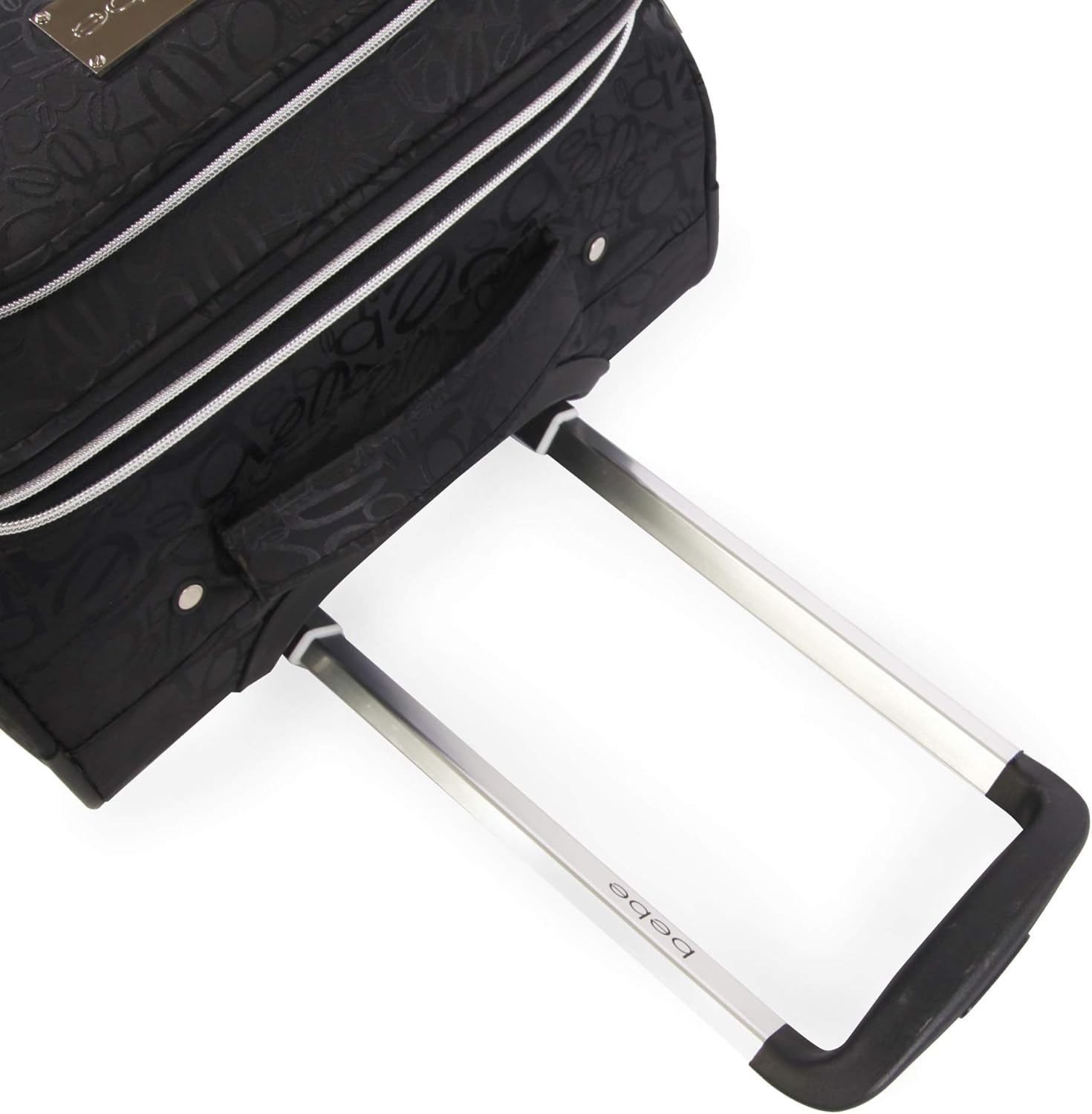 BEBE Carissa 21" Expandable Spinner Carry-on Carry-On Luggage, Bebe Tossed Black