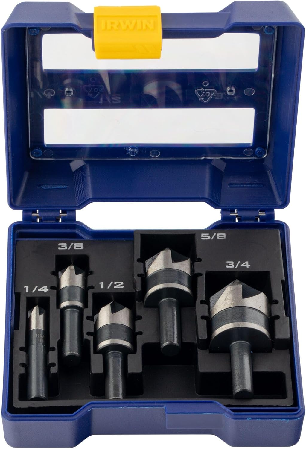IRWIN Metal Countersink Drill Bit Set, 5 Piece, 1877793