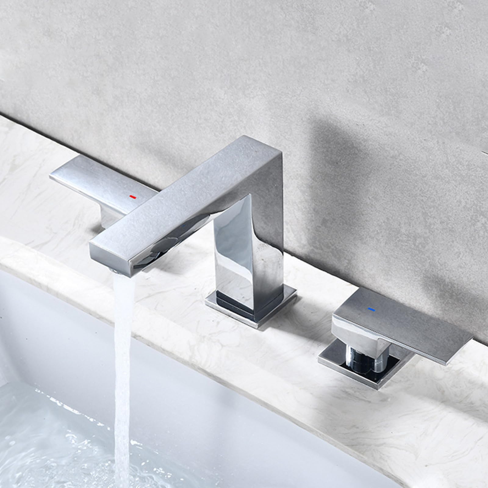 Robinet de salle de bain 3 trous pour évier, mitigeur parfait pour rénovation