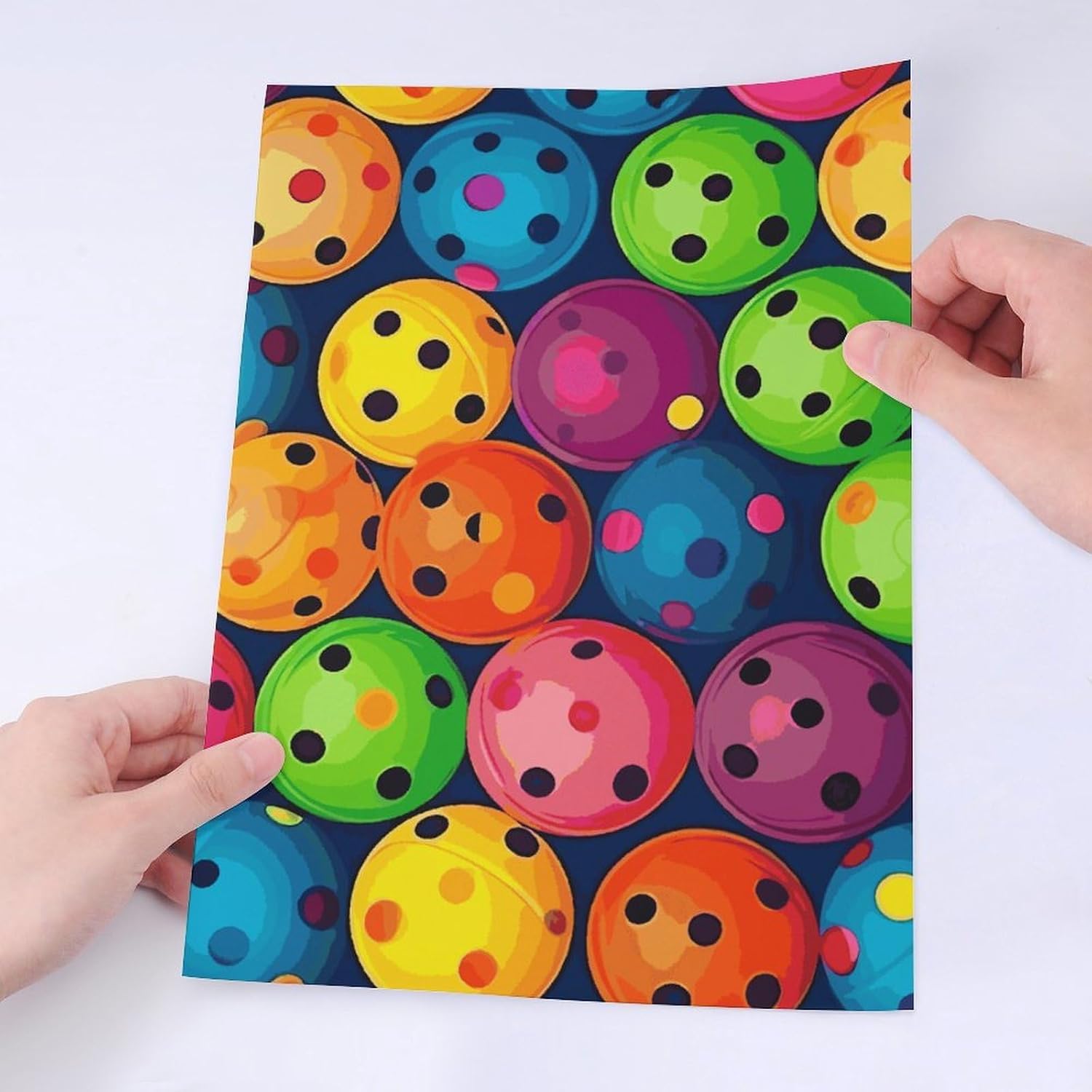 Cute Stickers Waterproof Funny Balls Colors Pattern Stickers for Water Bottles Laptop Decor