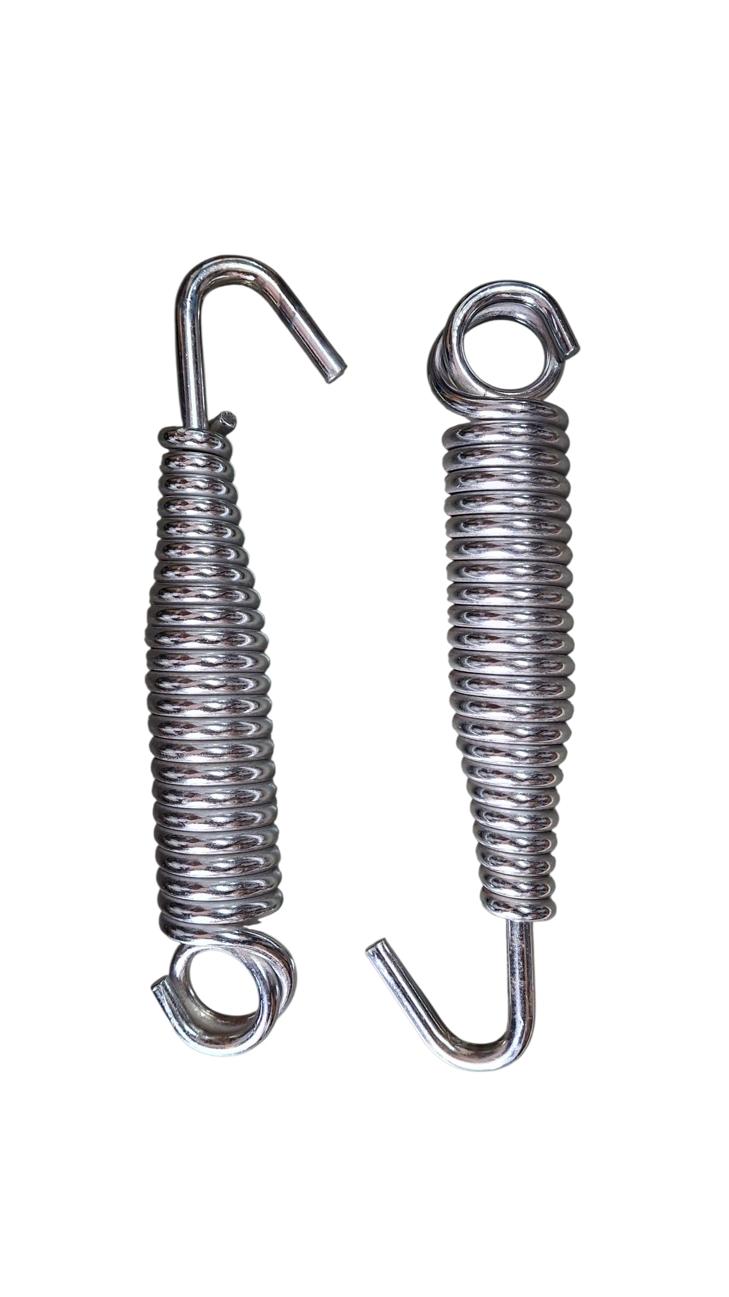 Kkriya Home Decor 2PCS Strong and Sturdy Heavy Duty HI-Grade Quality Spring for Swing, Patio CROME Finish M.S Metal 12MM with Load Capacity of 500KG,(2 pcs)-image-3