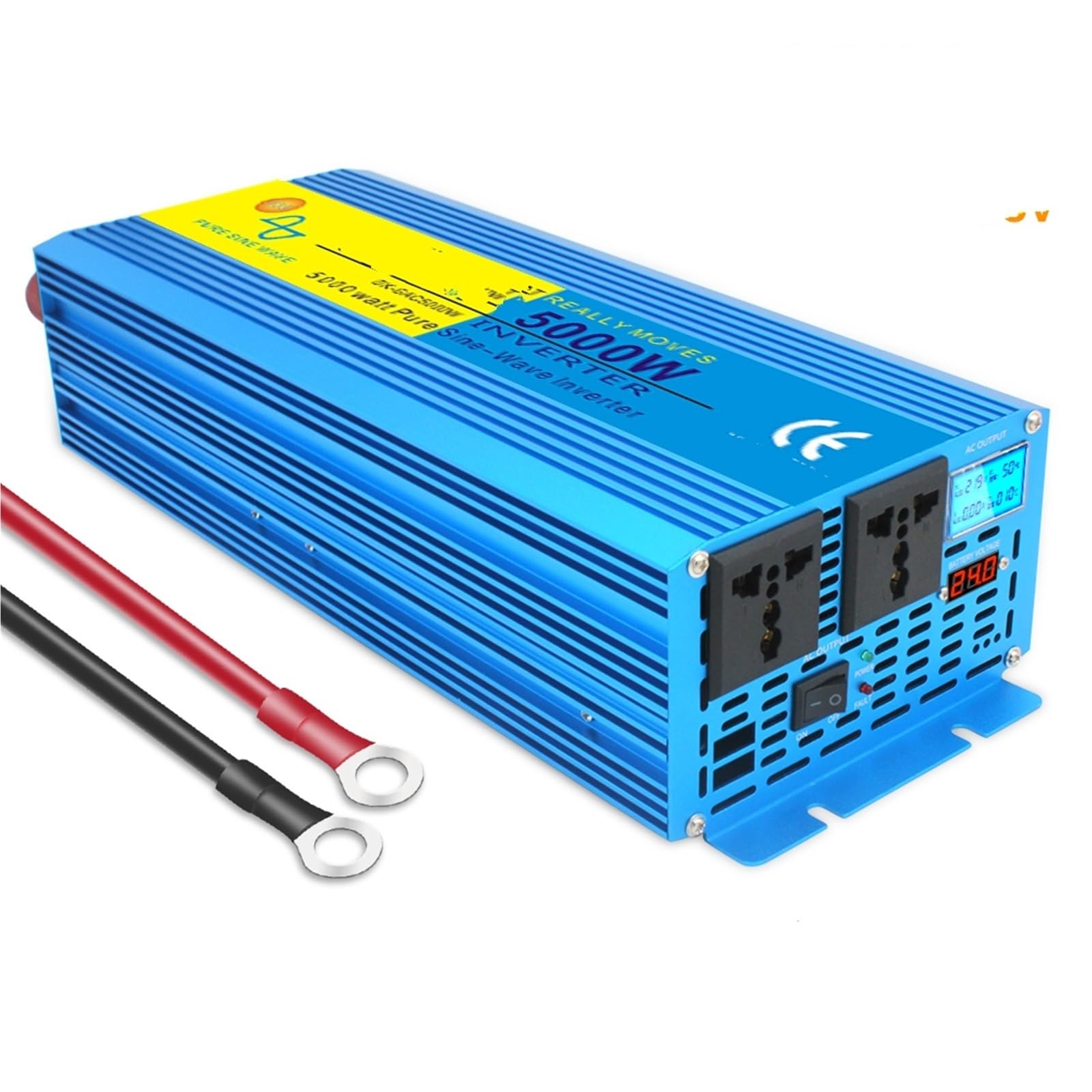 Inversor Inversor De Onda Sinoidal Pura De 2000 W A 8000W CC 12V 110V Inversor De Energía Solar para Caravanas Viajes Al Aire Libre(2500W-5000W)