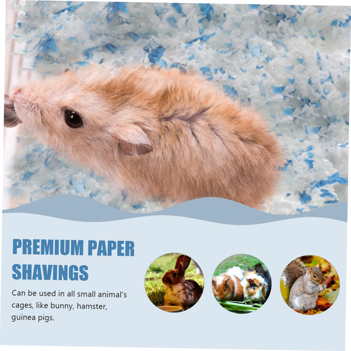 Käfigeinstreu aus Papier, 2 Beutel, Staubarm für Kleintiere | Chinchillas und Meerschweinchen, Weiche Papierfasern, für Innenkäfige, Saugfähige Einstreu