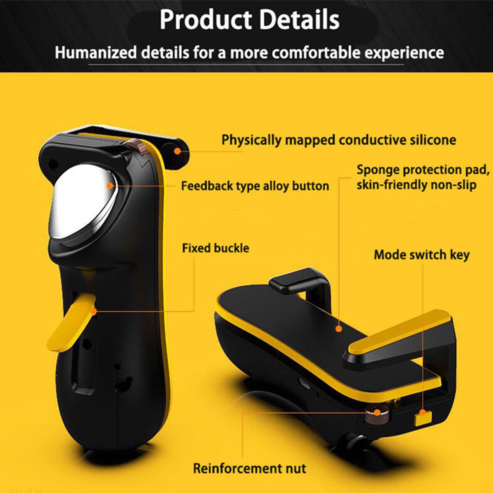 Hlxnyami 6X Trigger Controller di Gioco Capacità L1R1 Pulsante di Mira Gamepad Joystick per Tablet Gioco FPS per