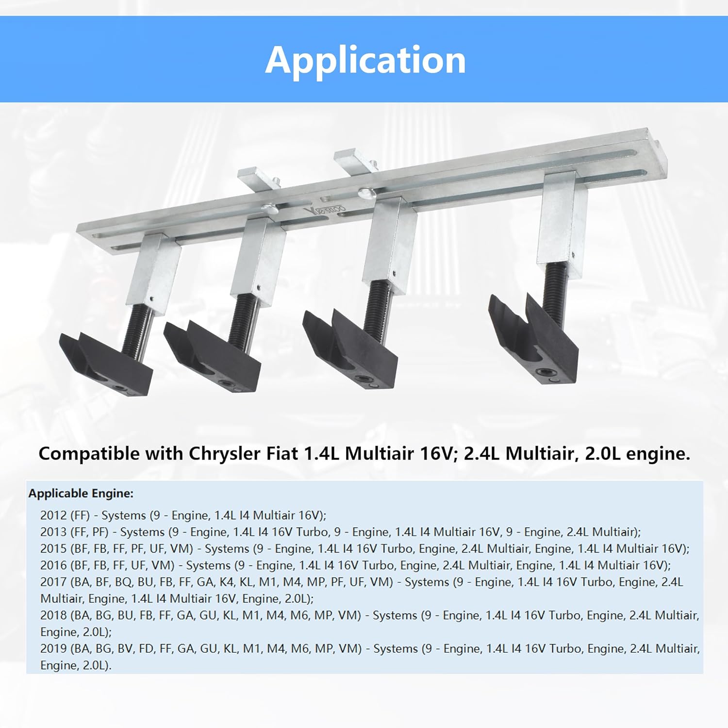 10259A 10259B Engine Actuator Spring Compressor Assembly Removal Tool Kit, Compatible with Fiat Multiair 2012-2019 1.4L 16V 2.4L 2.0L Engine, Replace for Alfa Romeo Chrysler 2000034500 10324 10409