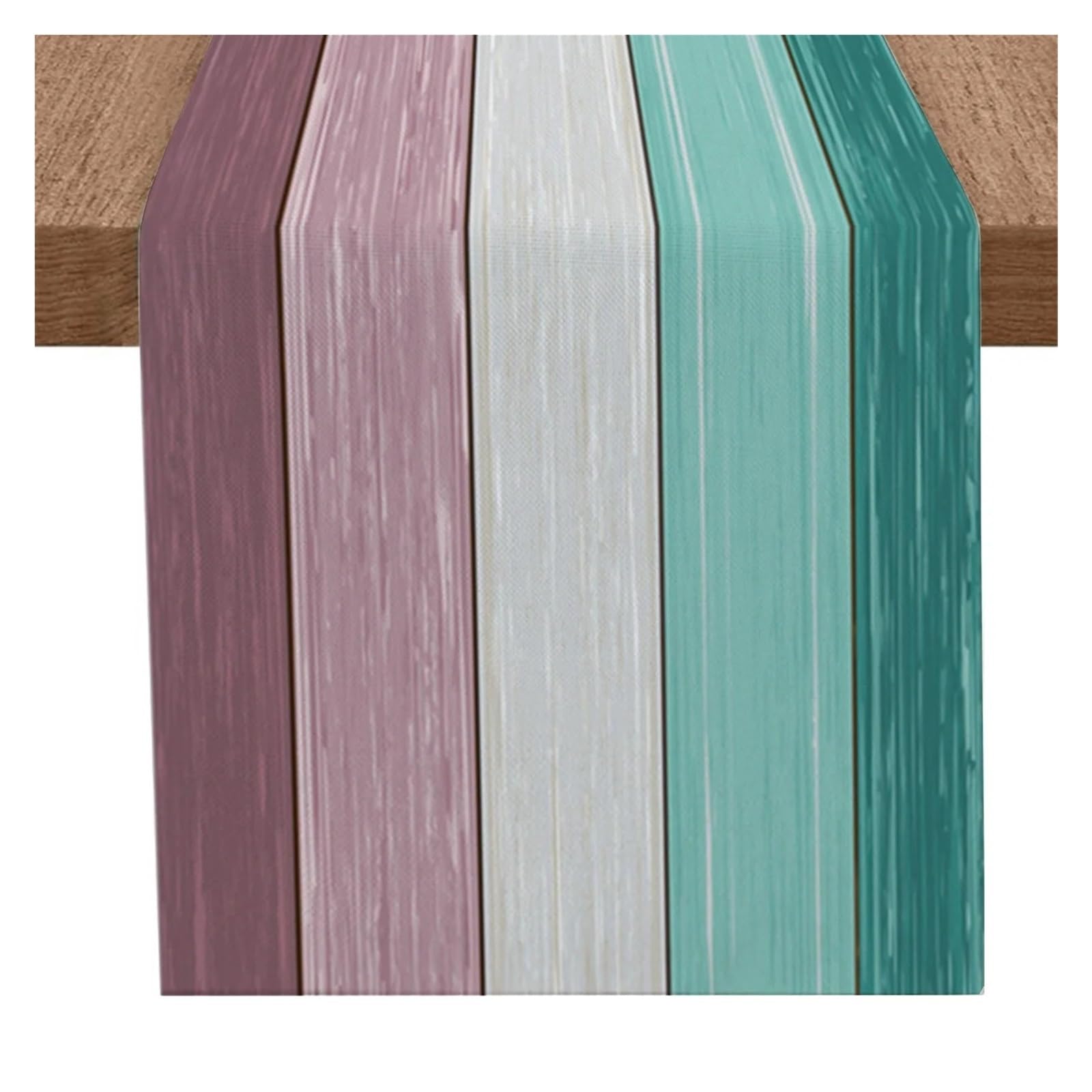 Vintage Gradient Table Runner Decoration Home Decor Dinner For Home Party Decor(Pink blue,33 X 153cm)