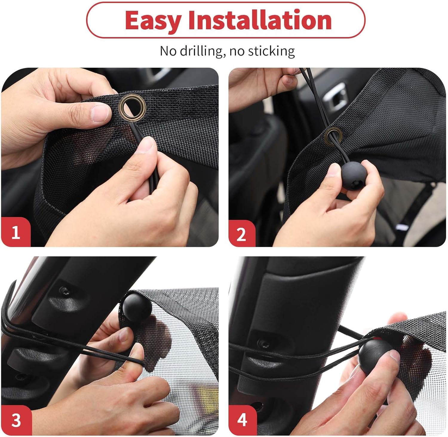 Linskip Overhead Protection Sun Shade Compatible with 2018-2026 Jeep Wrangler 4XE JL 2&4 Door, Freedom Mesh Screen Sunshade Bikini Top Cover for Jeep Wrangler Exterior Accessories(Flag)