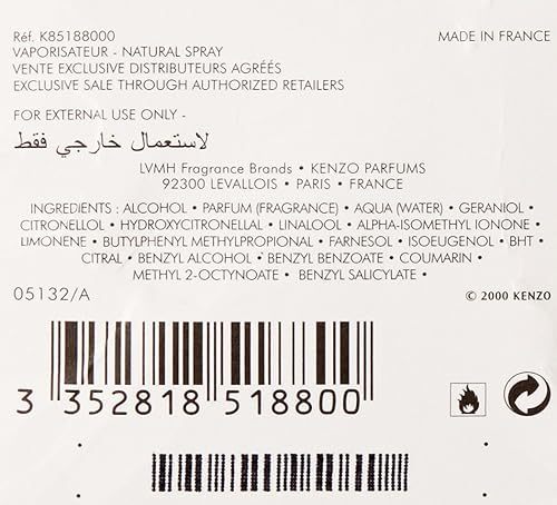 Miniatura 5 de Kenzo Flower by Kenzo para las mujeres. Eau de Parfum spray, Blanco