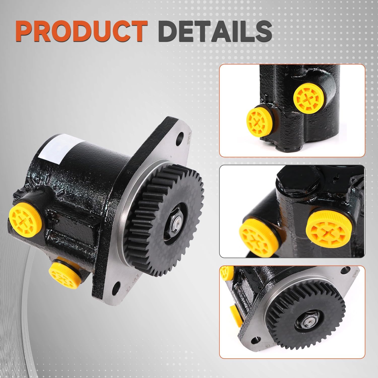 4988390 Power Steering Pump Compatible with Cummins 4BT 3.9L 6BT 5.9L 6CT/6CTA 8.3L After-Market Parts