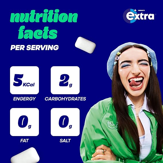 Wrigley Extra Strawberry Flavour Sugarfree Chewing Gum 15 g (Pack of 30)
