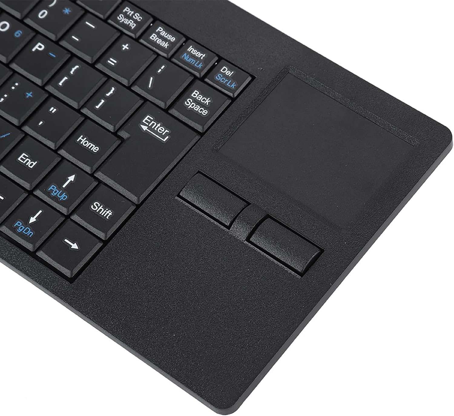 A baix view of Dpofirs Wired Keyboard with anti-slip mats