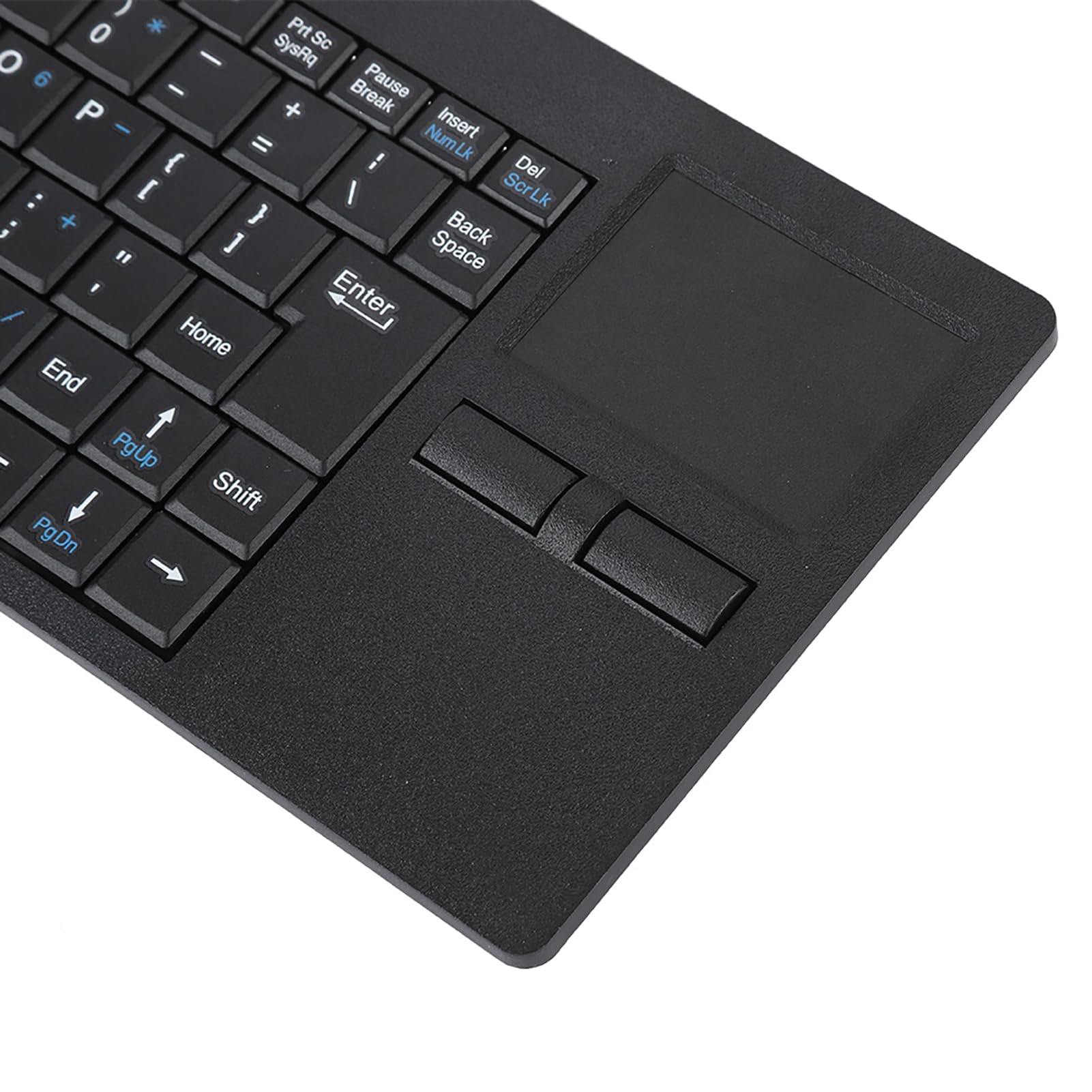 Aramox Mini Teclado USB, Teclado Delgado con Cable de 86 Teclas con Panel Táctil y Concentrador USB, Cable de 1,4 M, de Escritorio Compacto para Computadora Portátil, Oficina, Uso de Espacio Limitado