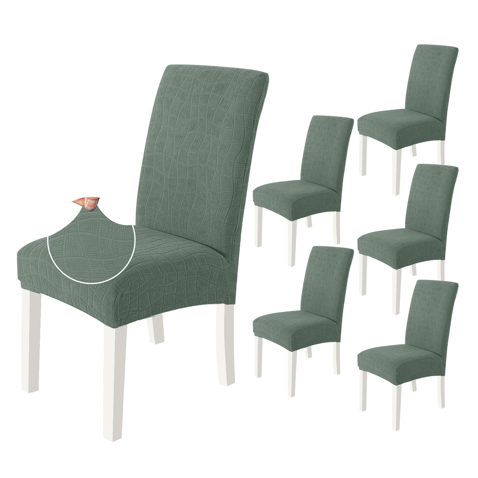 Ystyle Stretch Stoelhoezen 2 Stuks, Moderne Elastische Stoelhoes Eetkamerstoel, Verlengbare Stoelhoes, Afneembare Wasbare Stoelbekleding Voor Thuis Restaurant Hote, Beige