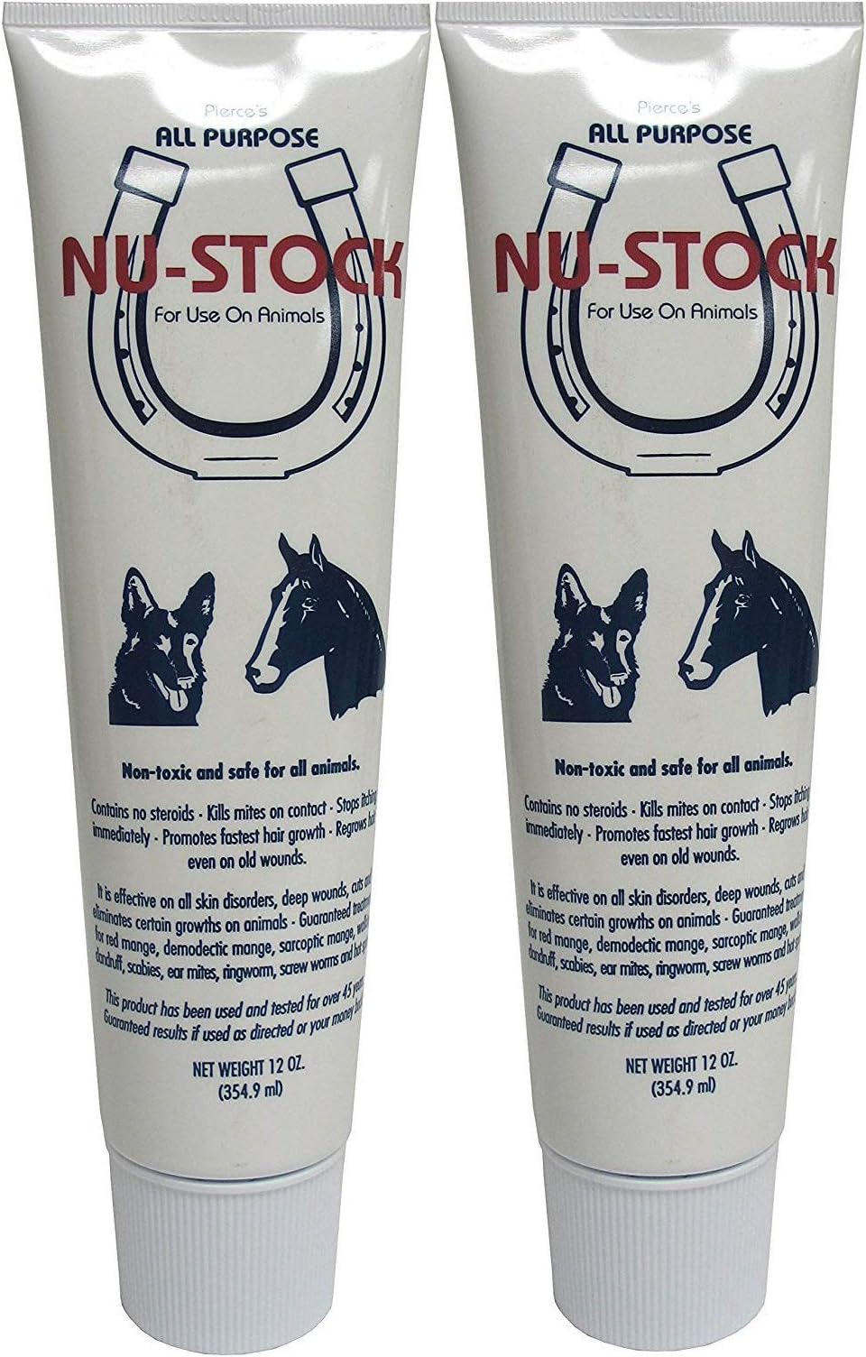 Pierce's All Purpose Nu-Stock, 12 Ounces each, for Animals, 2 Pack of 2