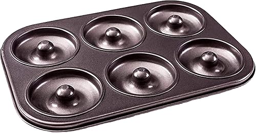 Dohnuts - Molde para donas  Mini donas y bagel antiadherente premium de 6 tazas  para pasteles horneados caseros más saludables