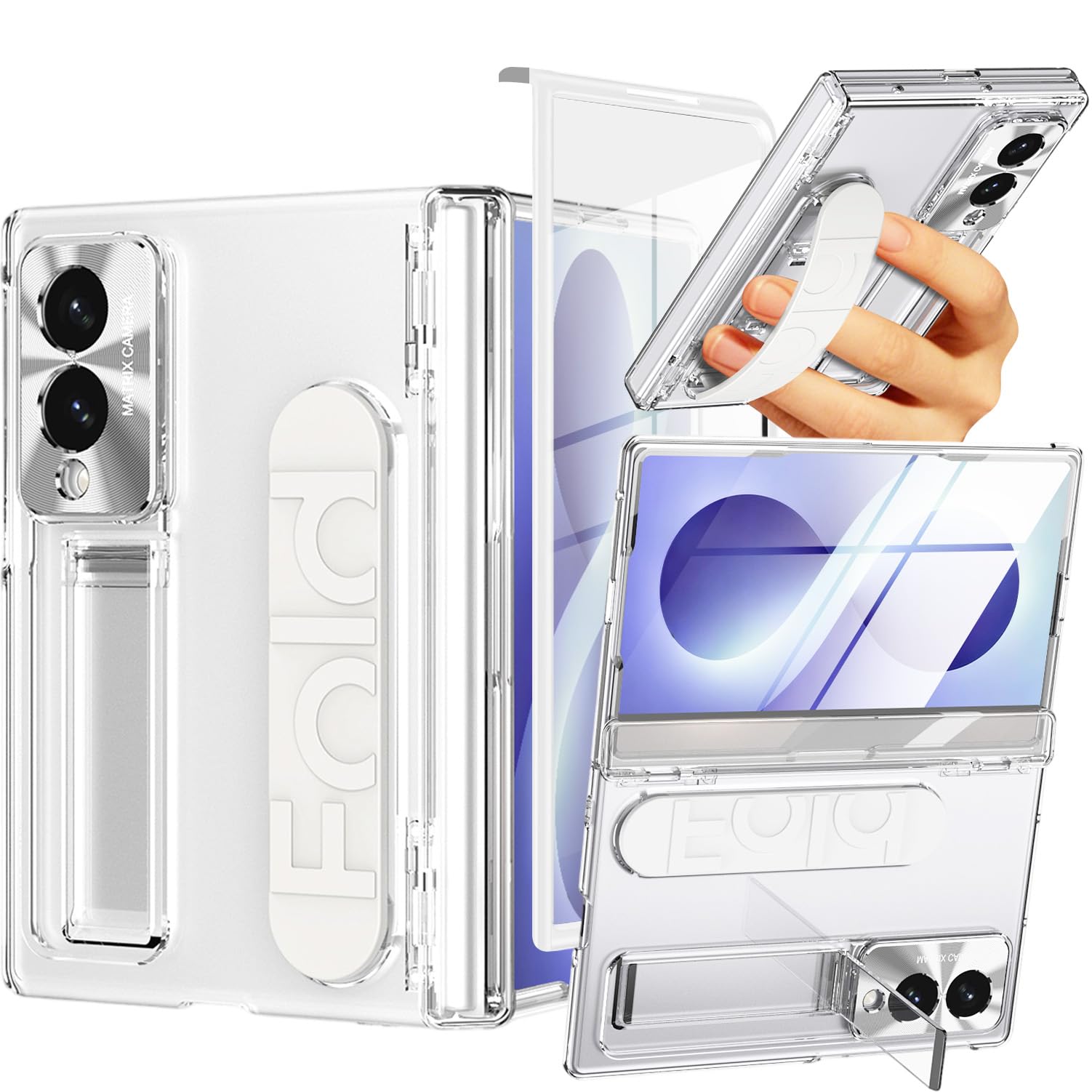 Amazon.com: NINKI Transparent Cover for Samsung Galaxy Z Fold 8