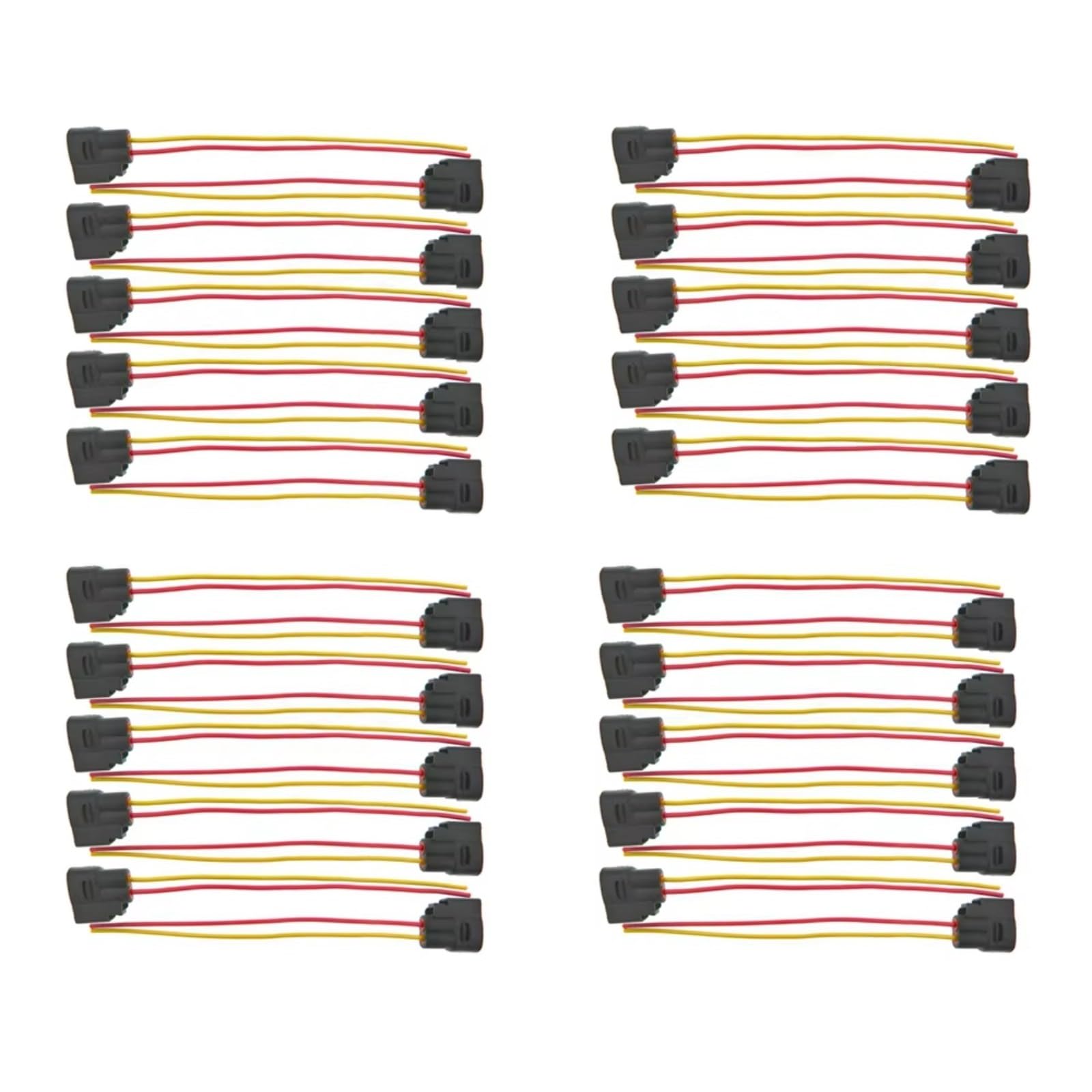 Compatible Con Dacia Para Logan 2006-2012 Conector Bobina Encendido Conector Arnés Conector Flexible Reemplazo Ensamblaje Eléctrico Impermeable Conector Encendido(40 PCS)