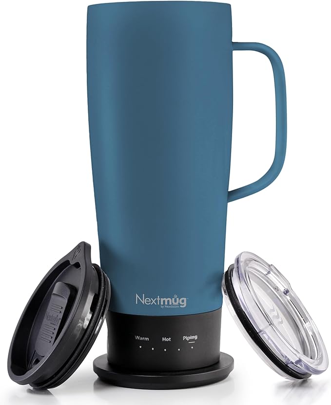 Nextmug Ultra - Temperature-Controlled, Self-Heating Travel Mug (Slate Blue -