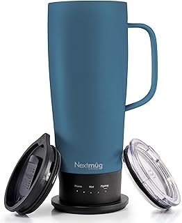 Nextmug Ultra - Temperature-Controlled, Self-Heating Travel Mug (Slate Blue - 24 oz.)