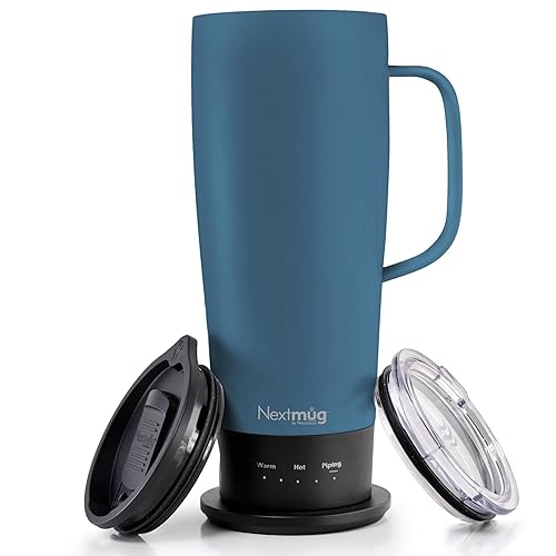 Nextmug Ultra - Temperature-Controlled, Self-Heating Travel Mug (Slate Blue - 24 oz.) - Slate Blue