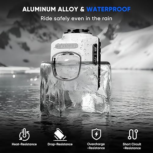 Miniatura 3 de Bike Lights for Night Riding, Cutoff Line Bicycle Light with Remote Control, 1200 Lumens USB Rechargeable Bike Headlight, Waterproof Safety Bike