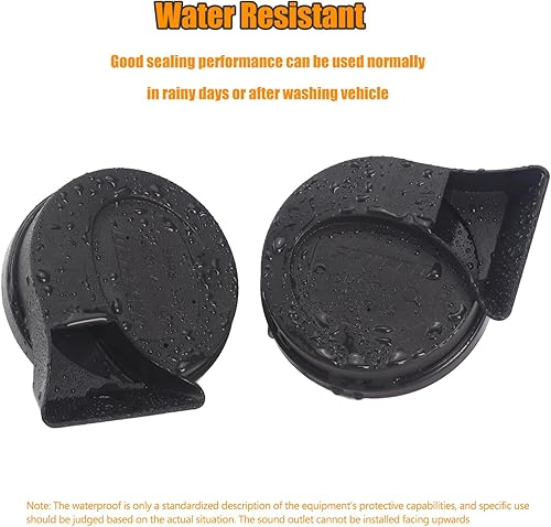 Miniatura 3 de GAMPRO G160175 Reemplazo de bocina eléctrica de doble tono de 12 V para cualquier vehículo - Negro