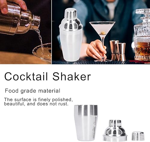 Miniatura 5 de Coctelera de Martini de 11.8 fl oz de acero inoxidable para bebidas de vino, vasos de mezcla, herramienta de barman, para bar, café, barman,
