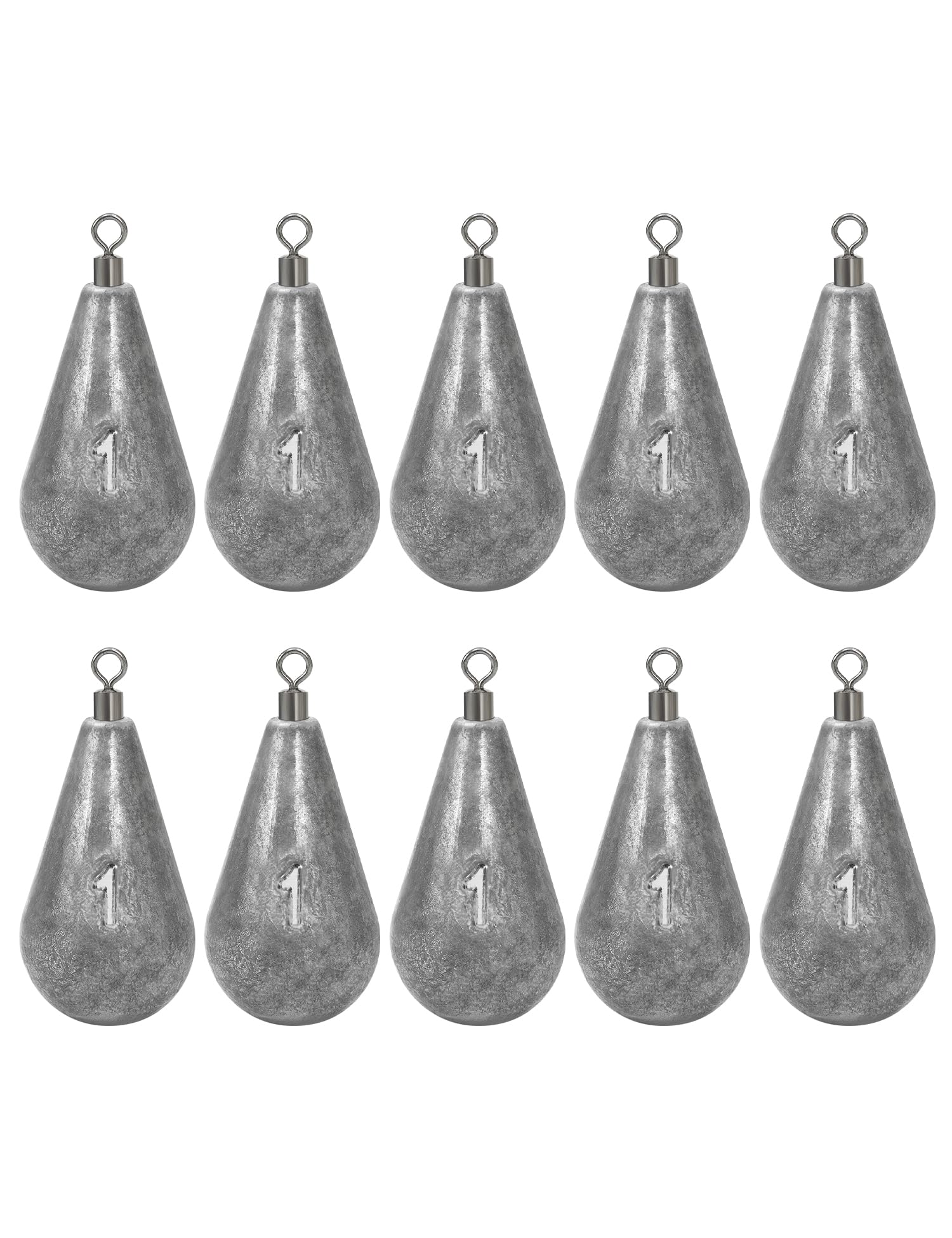 BLUEWING Casting Swivel Bell Sinkers Fishing Weights 1/2oz-8oz Drop Shot Dipsey Lead Saltwater