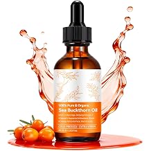 2 fl oz Organic Sea Buckthorn Oil 100% Pure Cold Pressed Fruit Oil