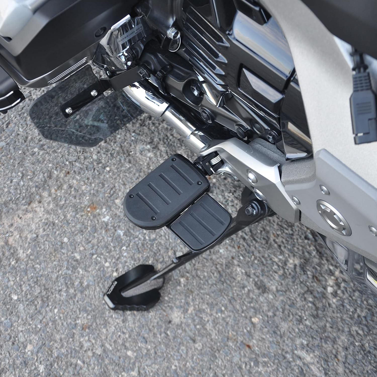 PANICAL Motorcycle for Honda Goldwing GL1800 F6B 2001-2026 Rider Floorboard, Driver Footboard, Front Footpegs, Wide Footrest, Front Foot Rest Fits (Black)