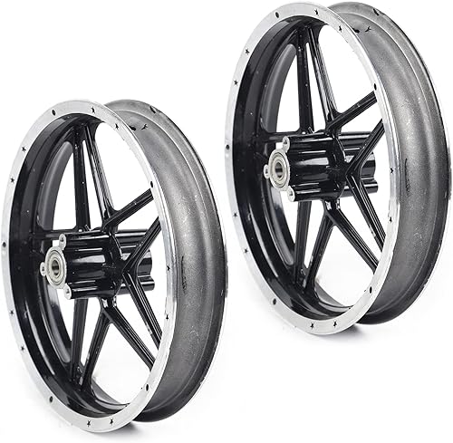 Llanta de neumático de 2.50-10 pulgadas, llantas delanteras y traseras para mini bicicleta de bolsillo, E-bike de 49-50 cc, cubo de llantas de