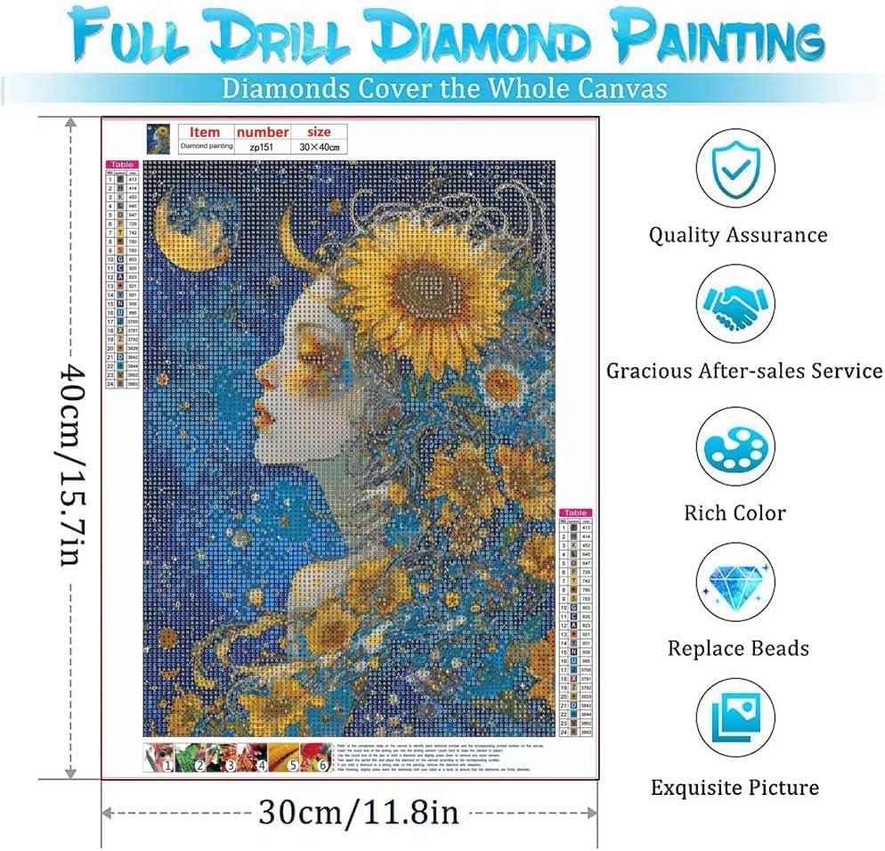 Miniatura 2 de Kits de pintura de diamantes de playa para adultos, kits de arte de diamantes para niños, principiantes, bricolaje 5D, diamantes de imitación de