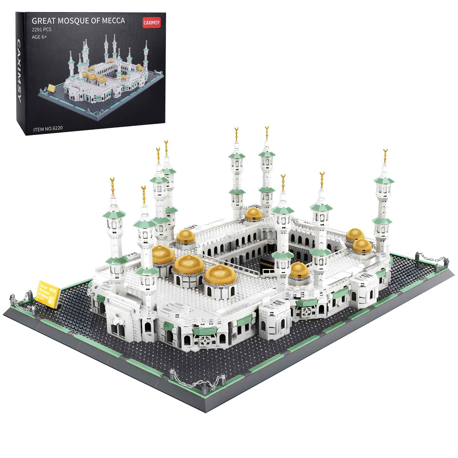 Great Mosque of Mecca Building Blocks Set Islamic Masjid Architectural Model Toys Muslim Eid Gifts for Kids Adult 2291 Pieces