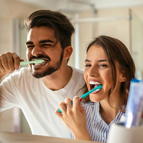 Miniatura 6 de Revele - Juego de 4 cepillos de dientes de carbón para dientes más limpios y sonrisas más blancas garantizadas cada vez