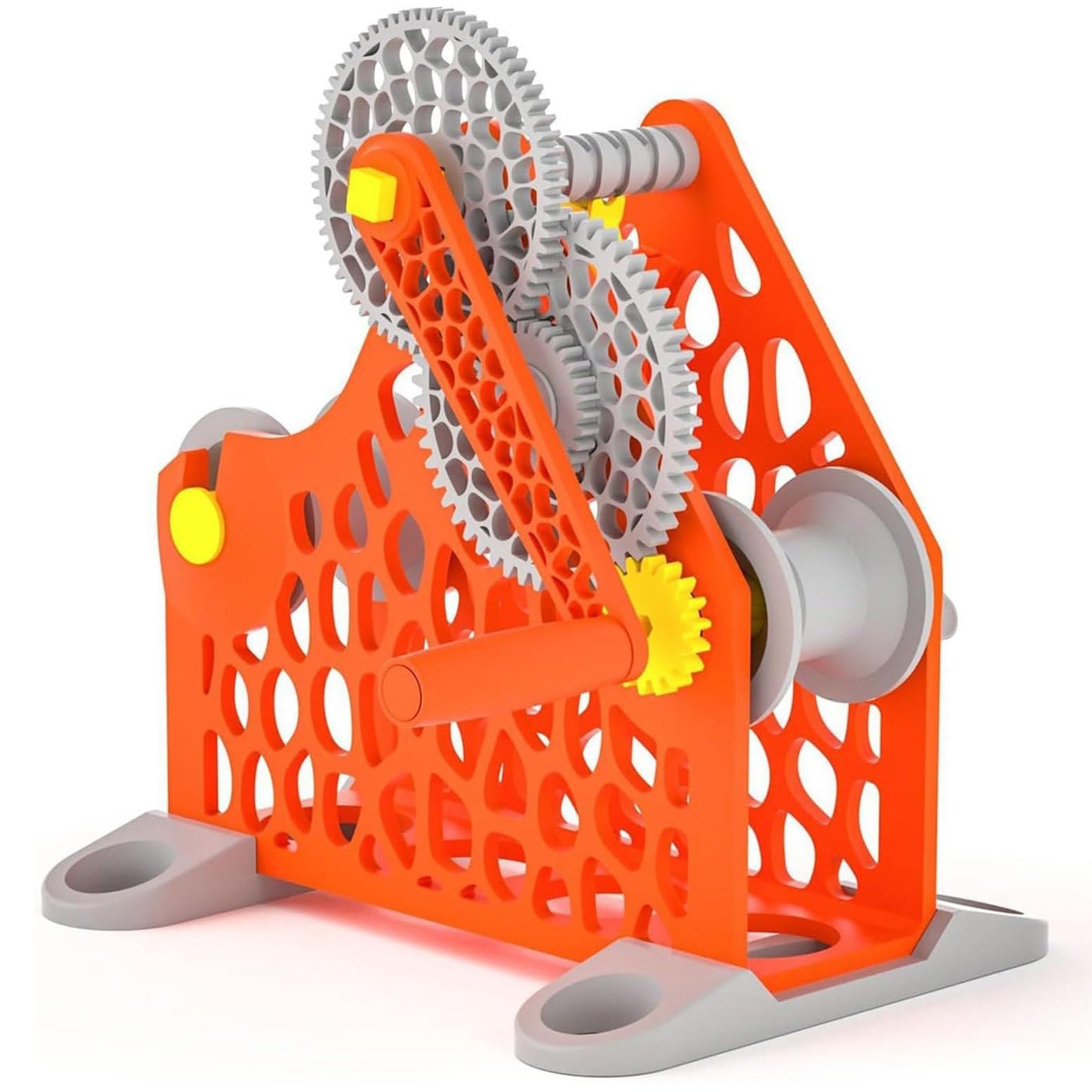 GmpTzitzith 3D Manual/Electric Filament Spool Winder, Industrial Consumables Winder With Uniform Wire Routing, Removable Modular Design For Wires Weighing 1kg A.OrangeManual