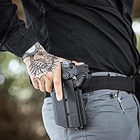 Vista 4 de Orpaz T40 Funda Springfield XD de soporte ligero, funda táctica OWB de seguridad Nivel 2 y 3 Compatible con Springfield XD, se ajusta a la mayoría