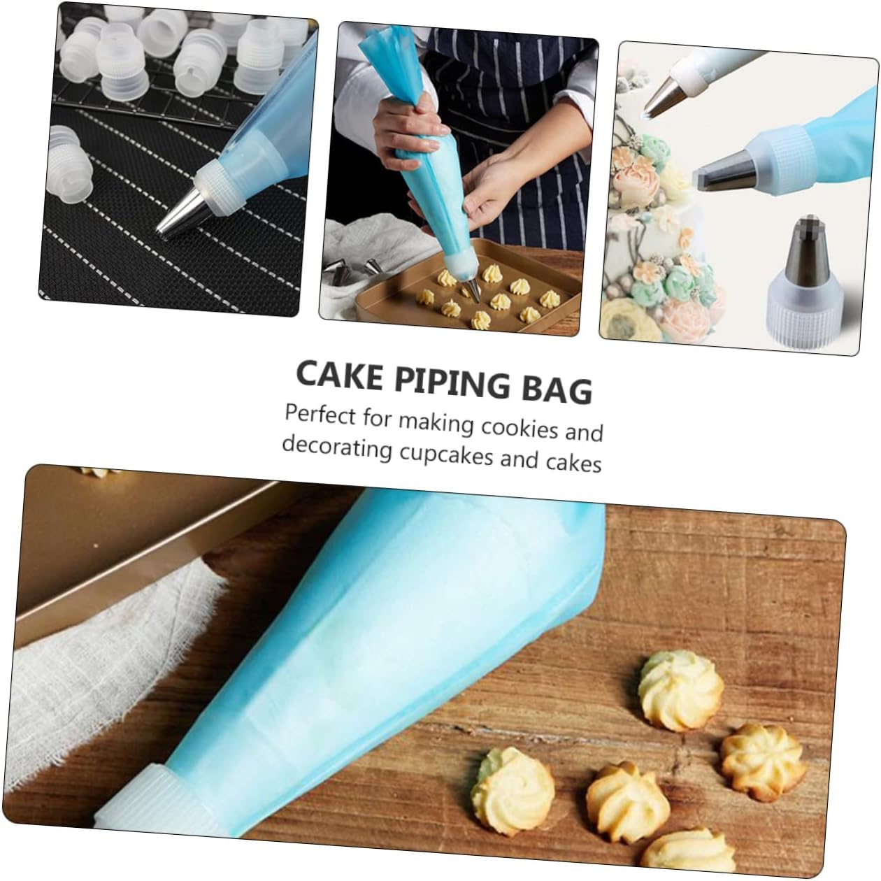 PRETYZOOM 2sets Cake Piping Bags Multi-functional Cream Decorating Tools for Easy Baking and Dessert Decoration Safe Food-grade for Cupcakes and Pastries