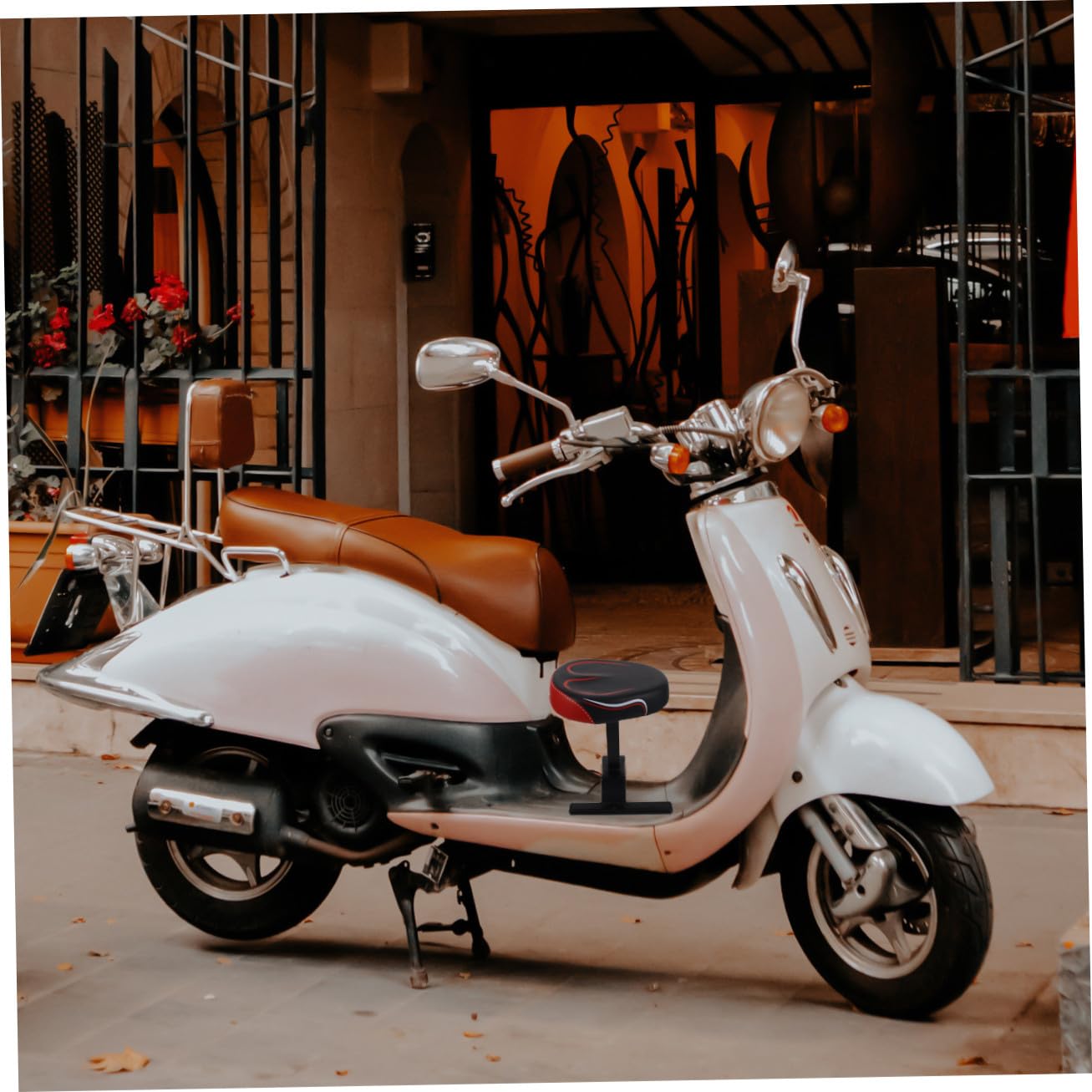 Seggiolino per Ragazzo Ragazza Ragazza per Bici Elettrica Staffa Sostituzione del Sedile Anteriore Attrezzatura per Bici Elettrica Accessorio per Esterni Realizzato Carbonio e Spug