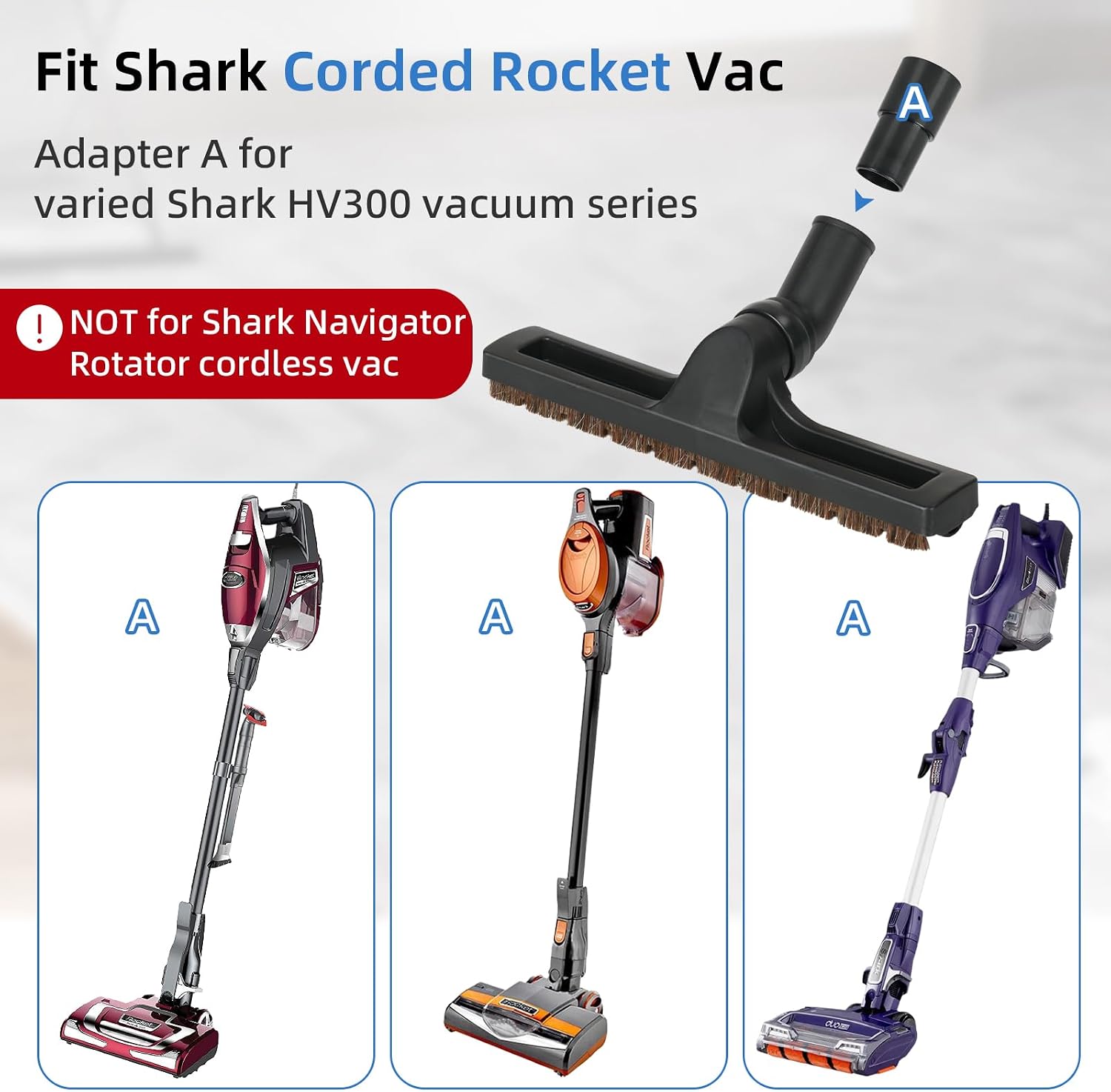 Horsehair Floor Brush Compatible with Shark Rocket HV322 HV301 HV371 HV343 image 3