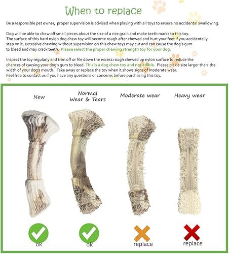 Miniatura 6 de Juguetes masticables de nailon duraderos para perros masticadores agresivos, razas grandes, medianas y pequeñas, juguete indestructible para perros
